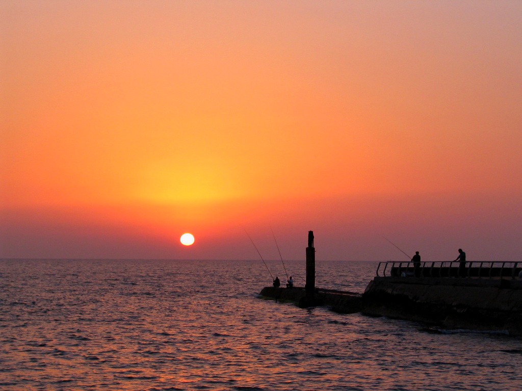 Закат в Тель-Авиве Закат в Тель-Авиве