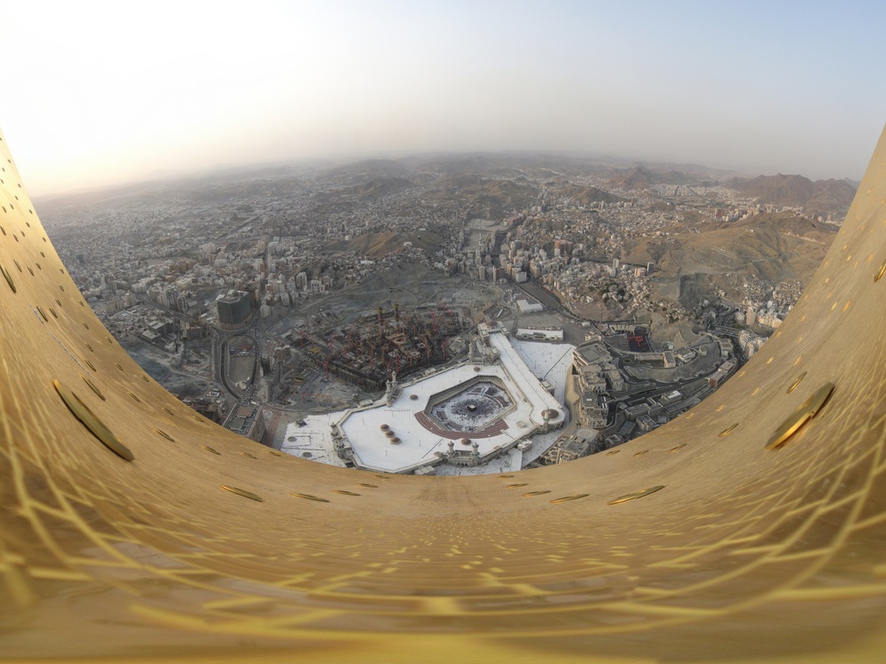 Панорама Мекки с башни Abraj Al-Bait