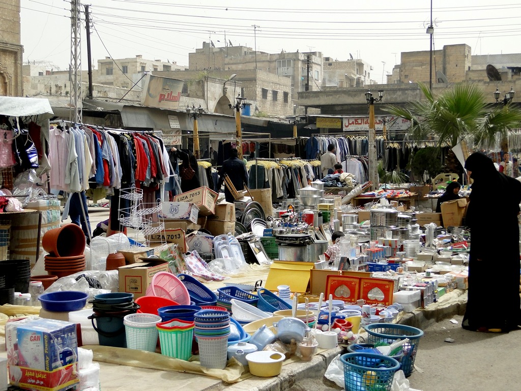 Один из базаров в Сирии