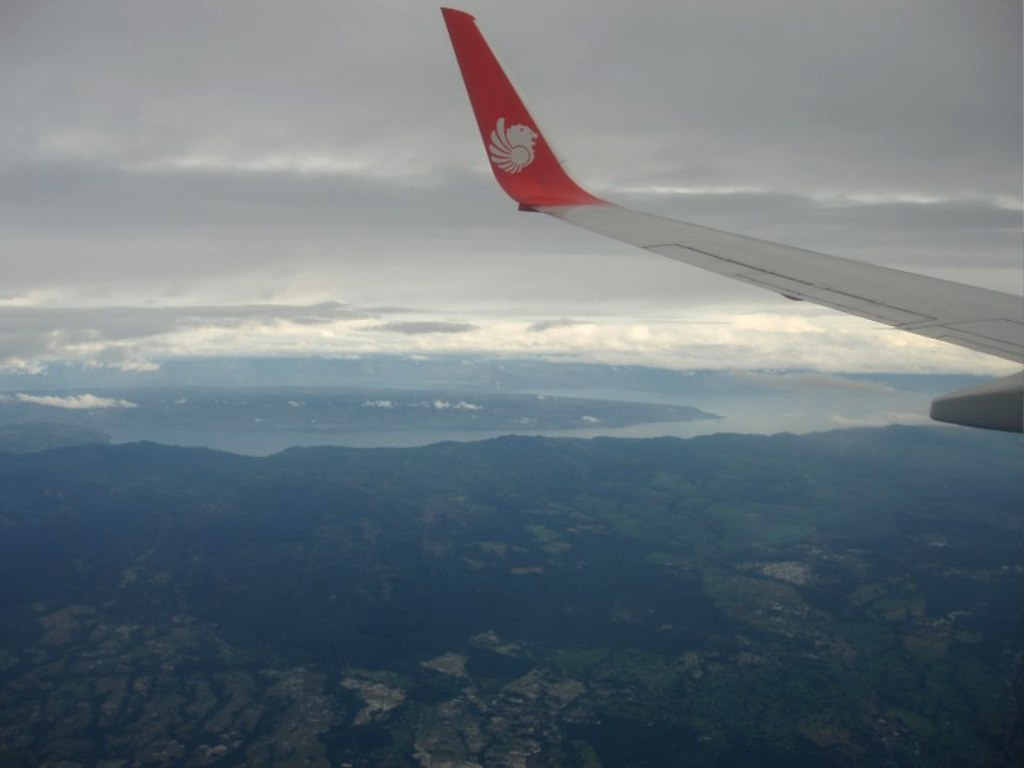 Вид с воздуха на Суматру