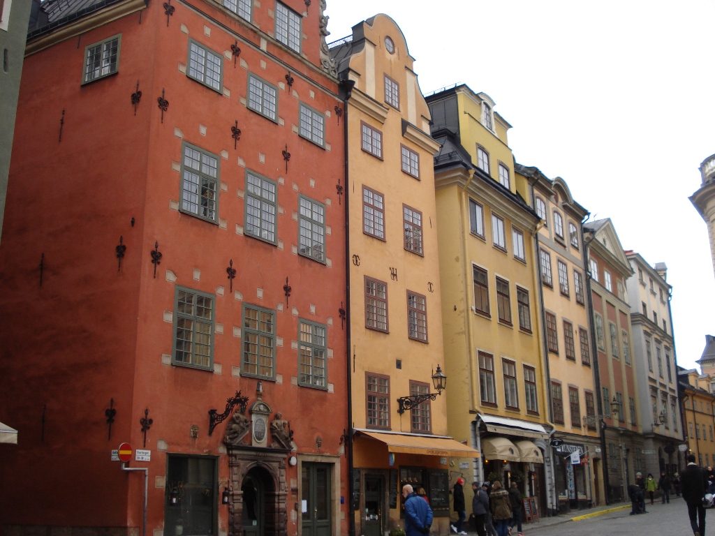 Типичная улочка в Стокгольме