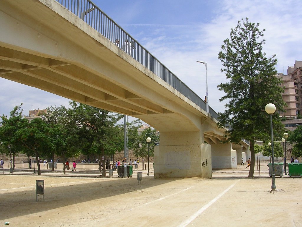 Парк под мостом в Валенсии