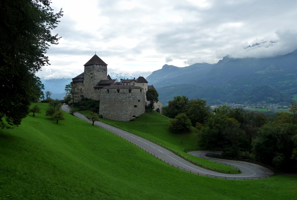 Замок Вадуц и вид на город