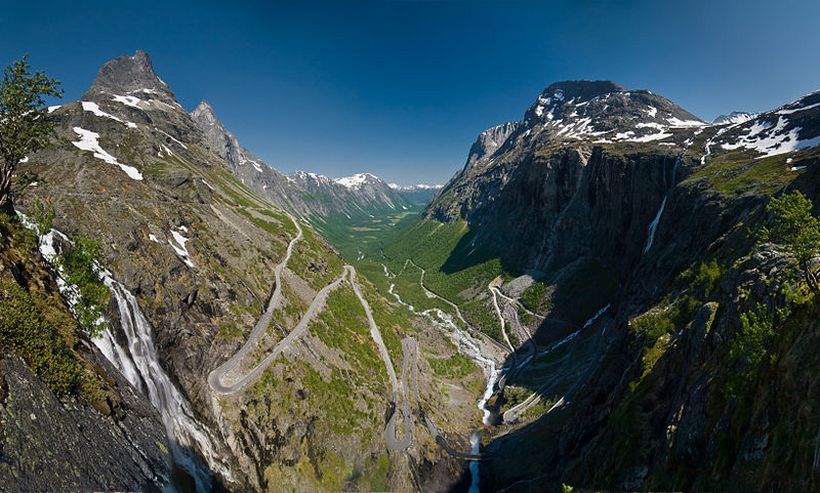 Trollstigen в Норвегии Trollstigen в Норвегии