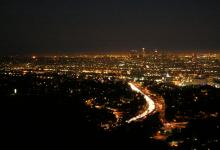 Красивейшее видео ночного Лос-Анджелеса